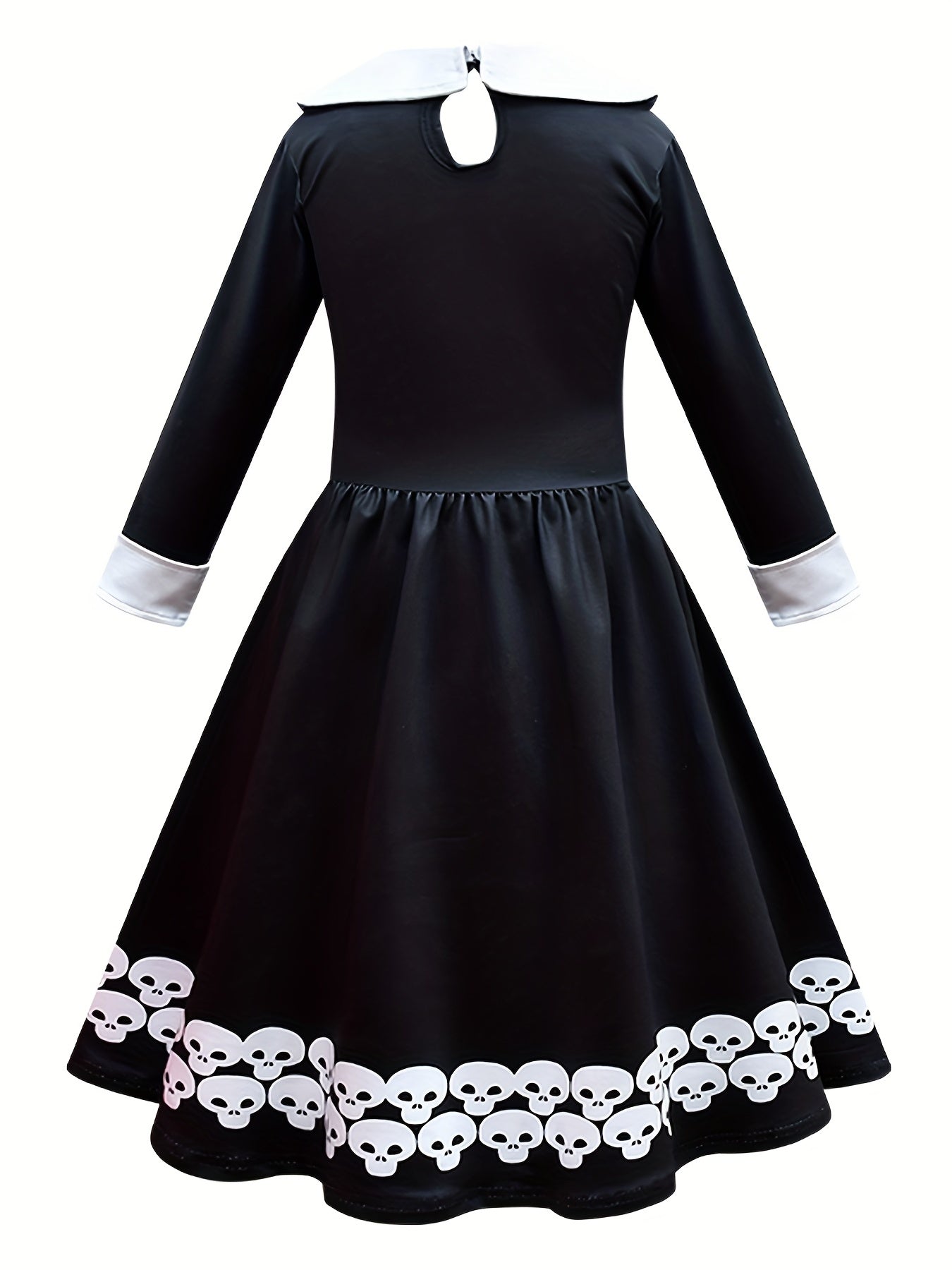 Cartoon Skull Halloween Costume Dress for Girls