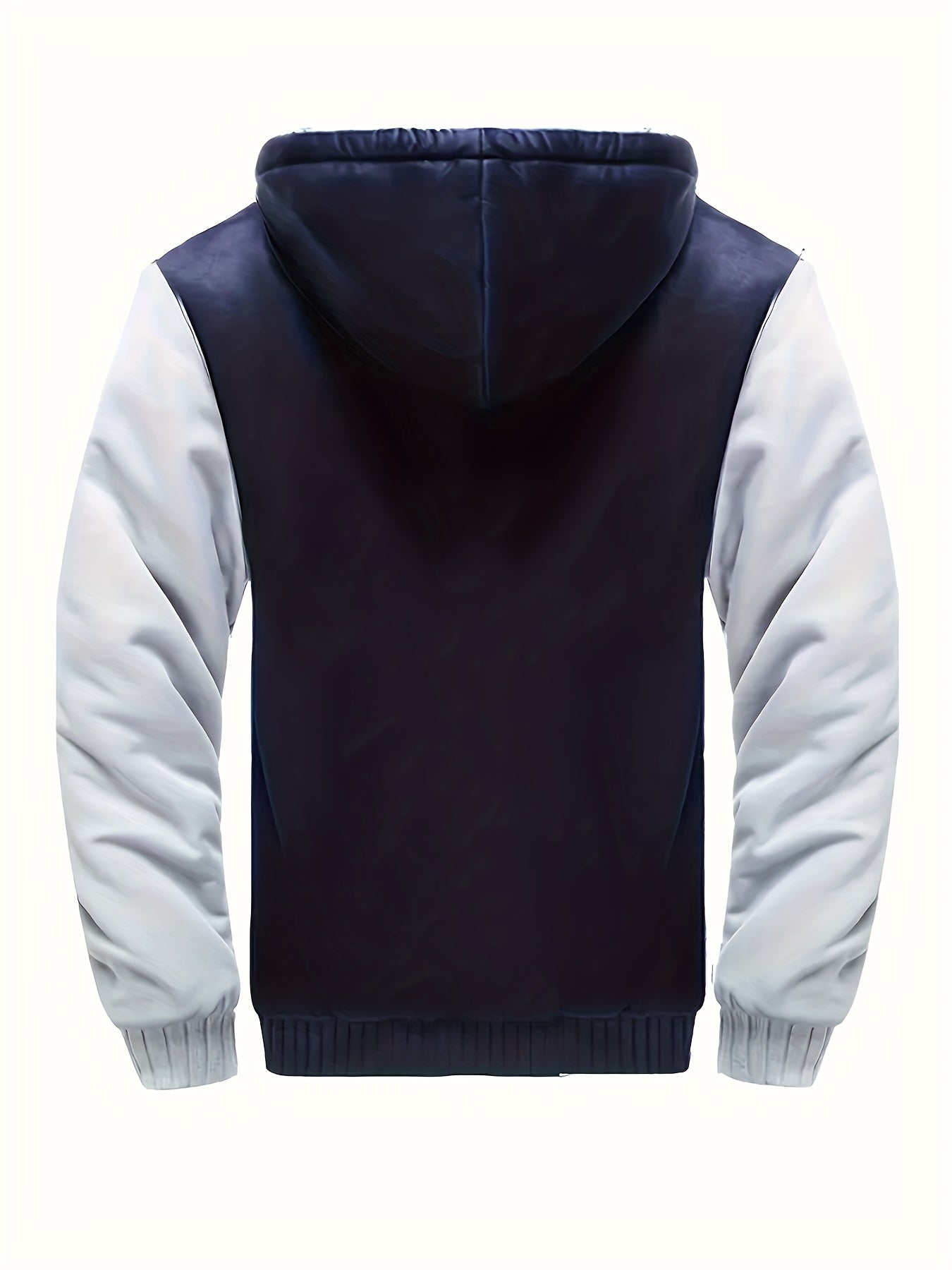 Men's Plush Fleece Hooded Jacket