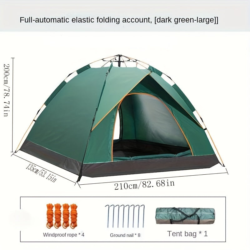 Foldable Camping Tent with Sunscreen and Insect Proof