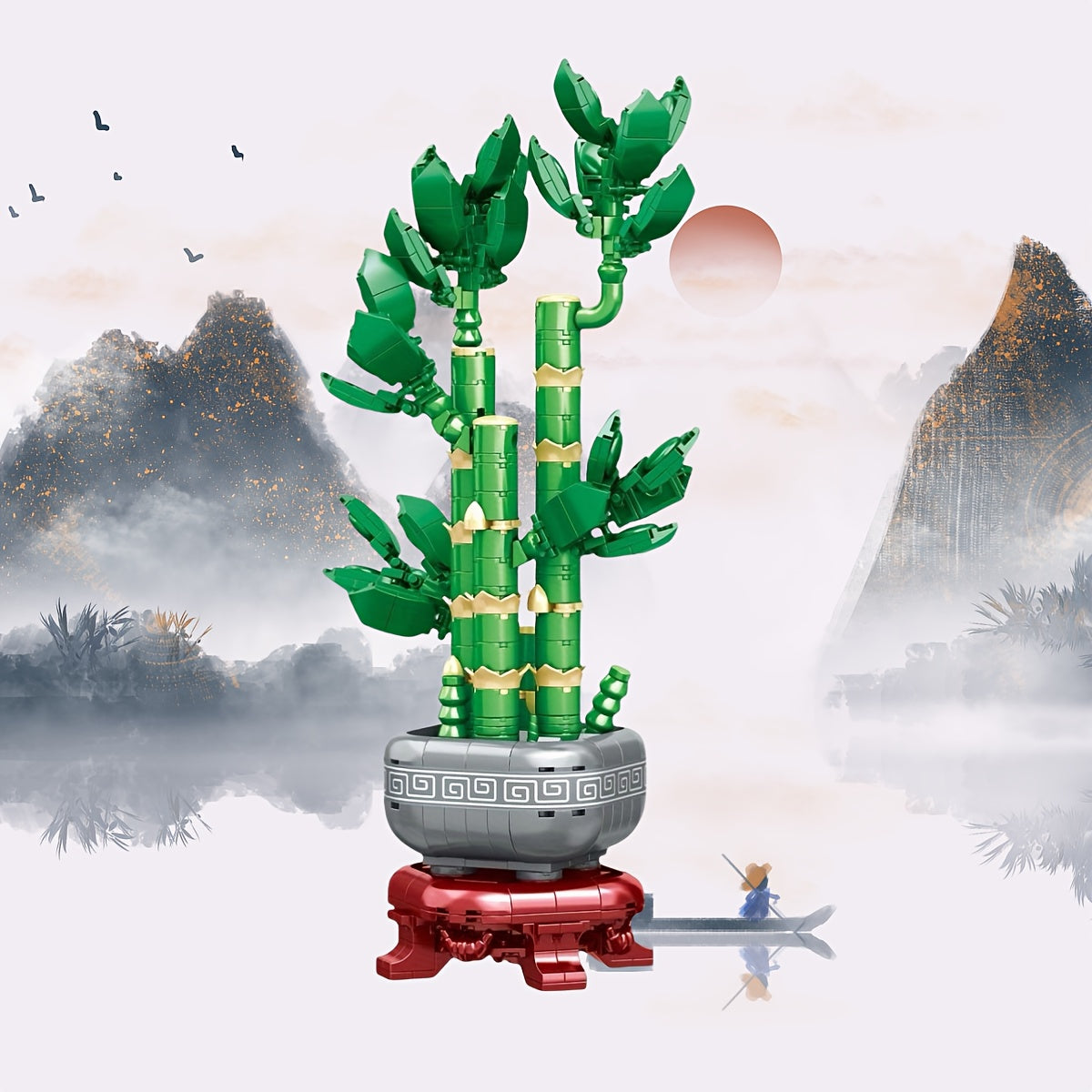 1000 pcs Bamboo Building Blocks Adult Collection Office Decoration