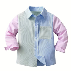 Toddler Boys Long Sleeve Button Down Shirt