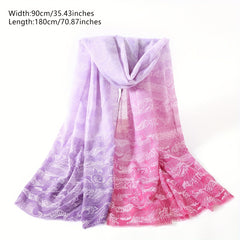 Paisley Print Scarf Boho Block Shawl Frayed Edge Windproof Head Wrap Sunscreen