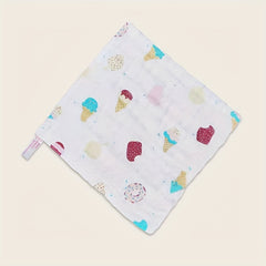 5pcs Baby Towels Cartoon Gauze Square Towels