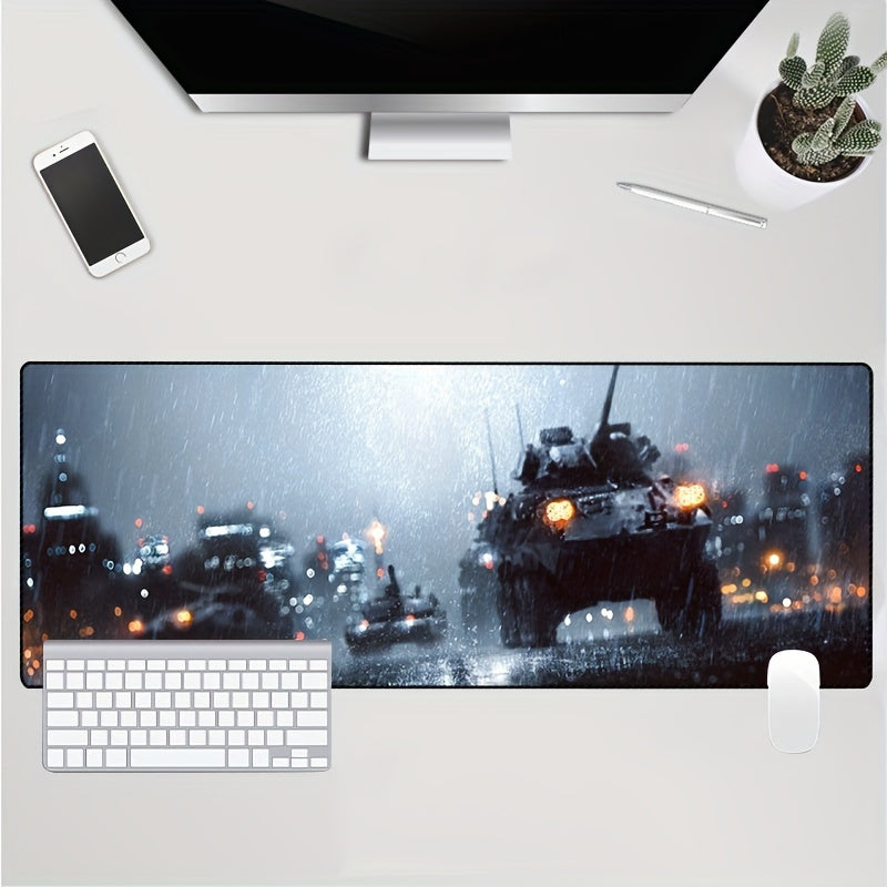 Oversized Thickened Esports Tank Battle Keyboard Desk Pad
