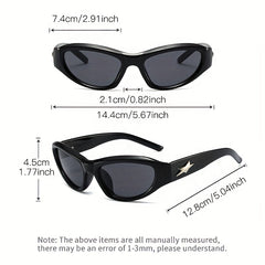 Y2K Wrap Sunglasses Men Women UV400