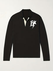 Letter & Star Pattern V Neck Sweater Men's Casual Warm Pullover