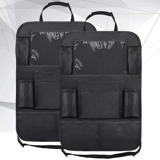 2pcs Car Backseat Storage Bags with 9 Pockets 600D Oxford Material