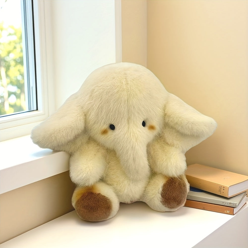 Cream Elephant Plush Toy - Perfect Holiday Gift for Kids