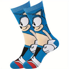 6pairs Boys Kids Hedgehog Cartoon Crew Socks