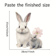 Rabbit Wall Decal Peel And Stick Removable Wall Sticker