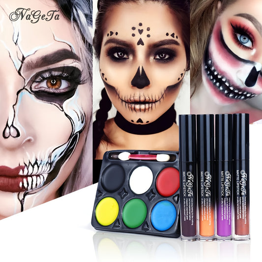 Halloween Series Makeup Set Lip Gloss Face Painting Set
