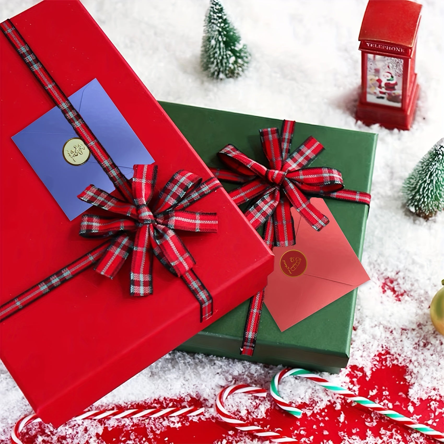 Pop Up Xmas Cards 6Pk Envelopes Stickers