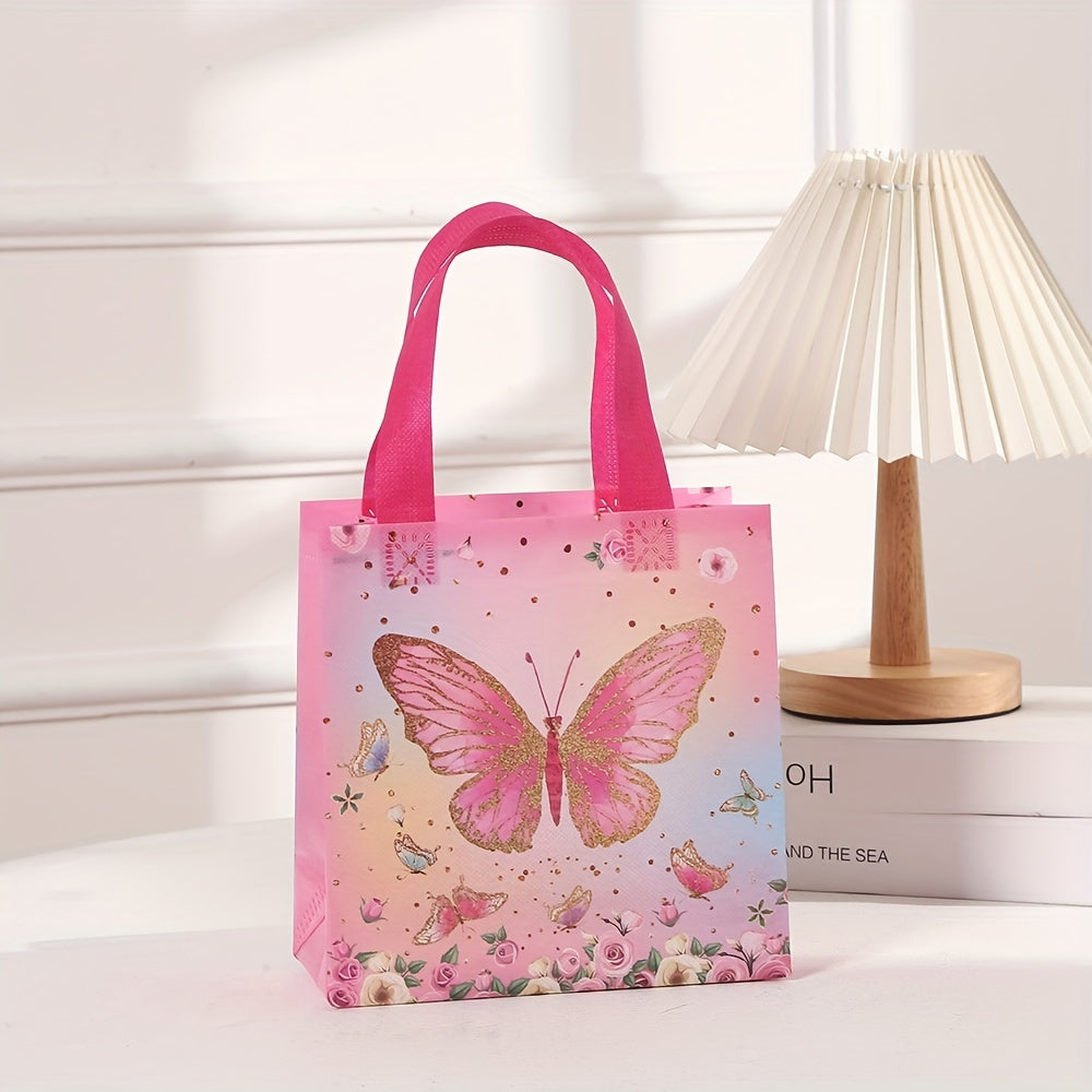 4pcs Butterfly Gift Bags for Baby Shower & Birthday