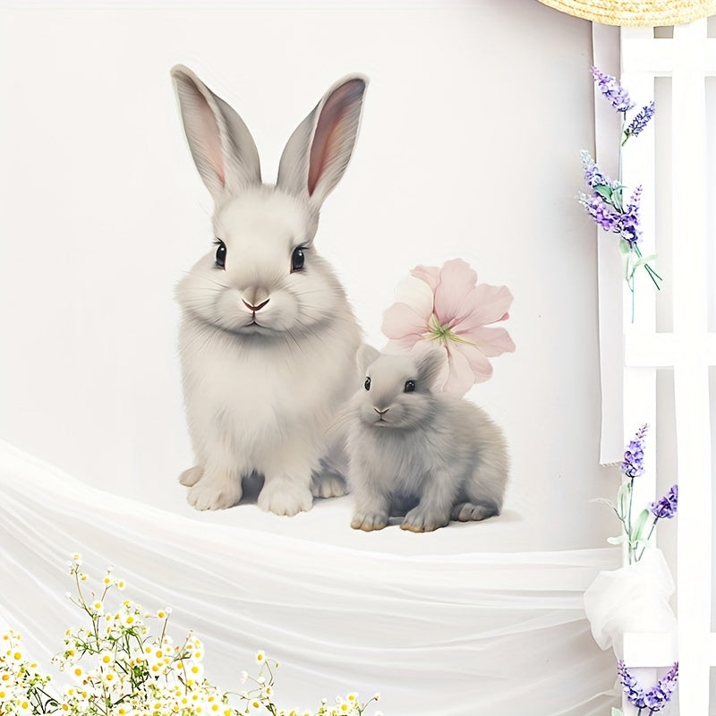 Rabbit Wall Decal Peel And Stick Removable Wall Sticker