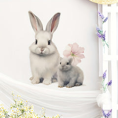 Rabbit Wall Decal Peel And Stick Removable Wall Sticker