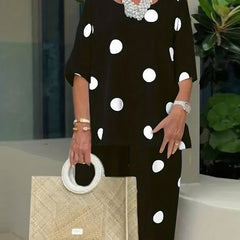  Polka Dot Tee & Pants 2pcs Set