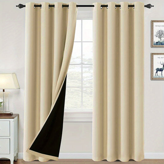 Polyester Rod Pocket Curtain for Bedroom Balcony