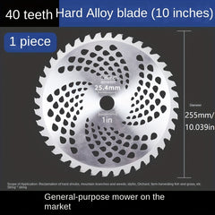 Gasoline Lawn Mower Blade Alloy 40-80T Teeth Cutter Head Saw Blade