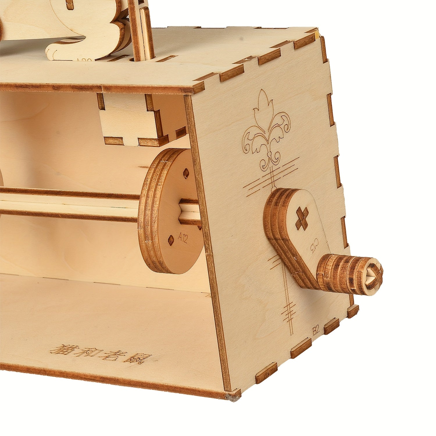 Handcrafted Cat and Mouse Wooden Puzzle Kit
