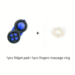 Fidget Pad Toy Finger Massager Ring Stress Relief Sensory Portable Fidget Toy