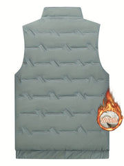 Men's Fleece Vest Zip Up Thermal Sleeveless Jacket