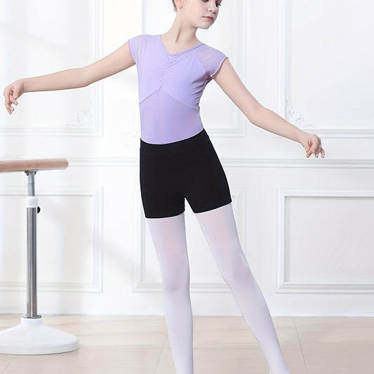 Girls Solid Slim Short Ballet Shorts for Dance Gymnastics Sports