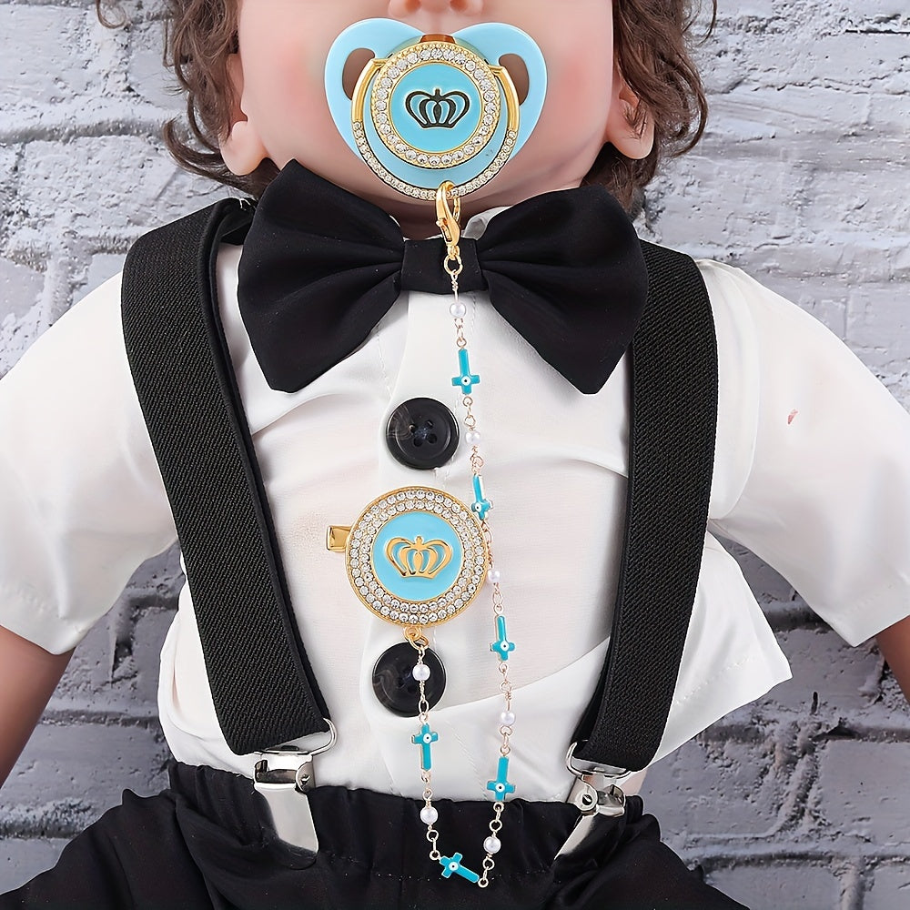 Crown Baby Pacifier for Little One's First Milestone