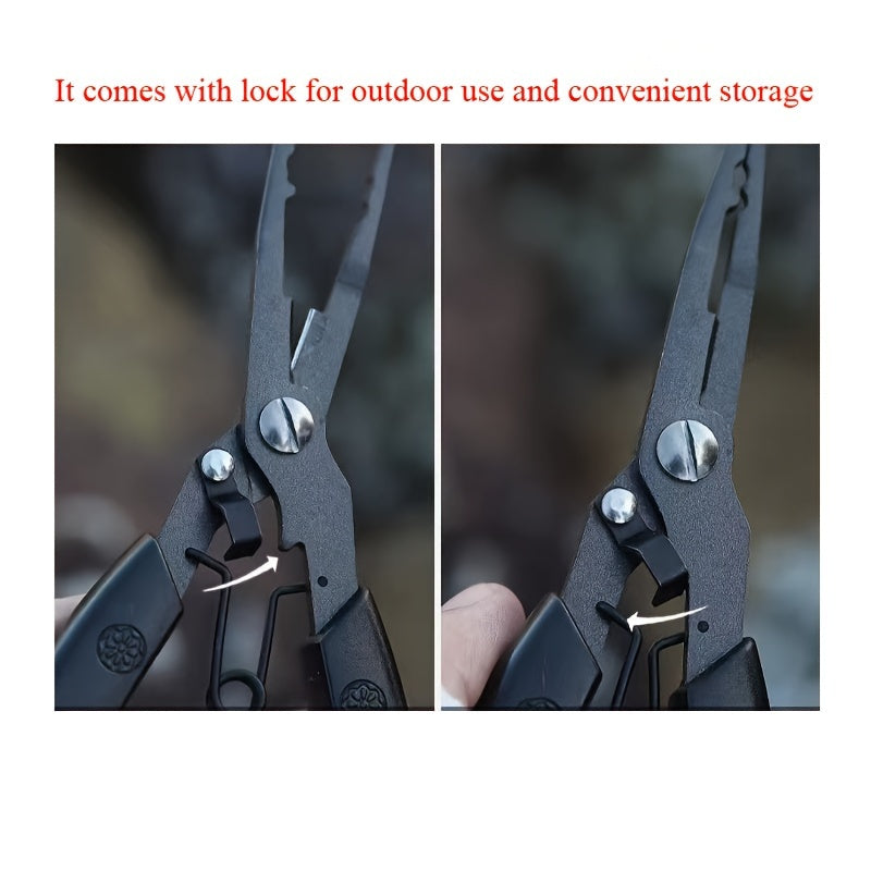 1pc Stainless Steel Fishing Pliers Multifunctional Fishing Line Scissors