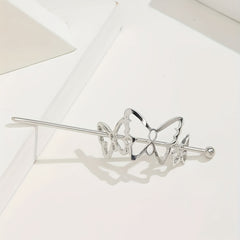 Butterfly Hair Slide Stick Hair Pin Barrette Hair Bun Maker Clip