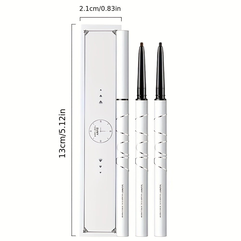 Waterproof Eyeliner Pen & Brown Gel Pencil Set