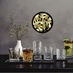 Creative Fairy Tale LED Lamp Retro Wooden Hanging Plate Home Decoration
