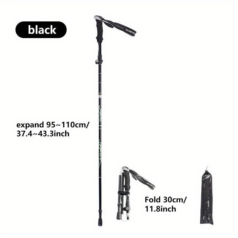 Portable 5-section Hiking Stick for Outdoor Camping