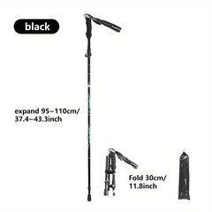 Portable 5-section Hiking Stick for Outdoor Camping