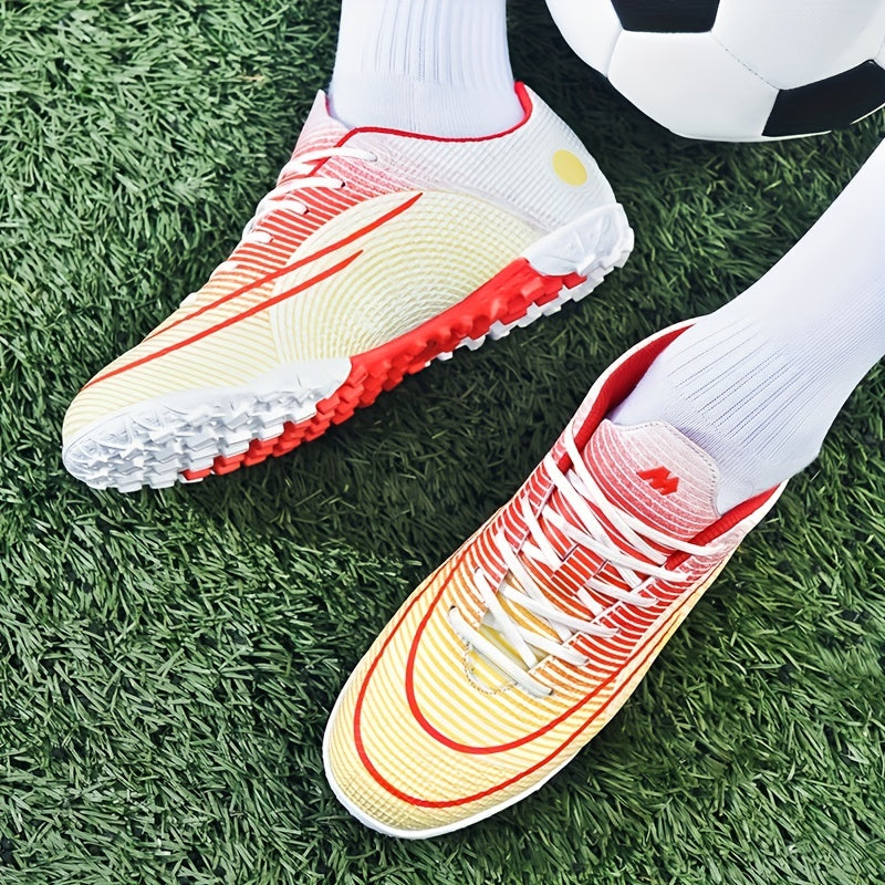 Boys' Anti Skid Turf Football Boots Lace Up Soccer Cleats