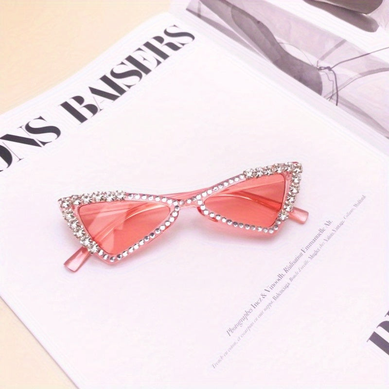 Girl's Triangle Rhinestone Sunglasses UV Protection