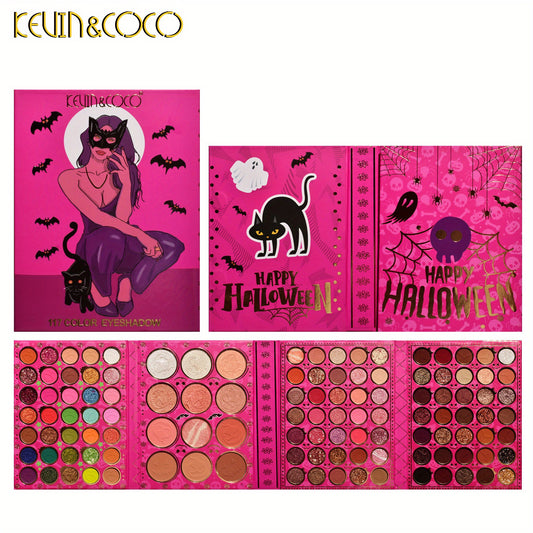 117 Colors Eyeshadow Palette 4 Layers Pearly Matte Bright Tones