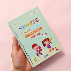 3D Grooved Practice Copybook Handwriting Calligraphy Book English Alphabet Words