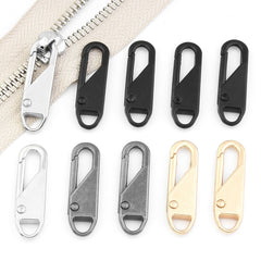 10 Sets Zipper Pull Replacement 4 Style Zipper Pull Tabs For Luggage