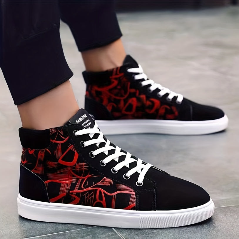 Women's High Top Skate Shoes Lace Up Canvas Sneakers