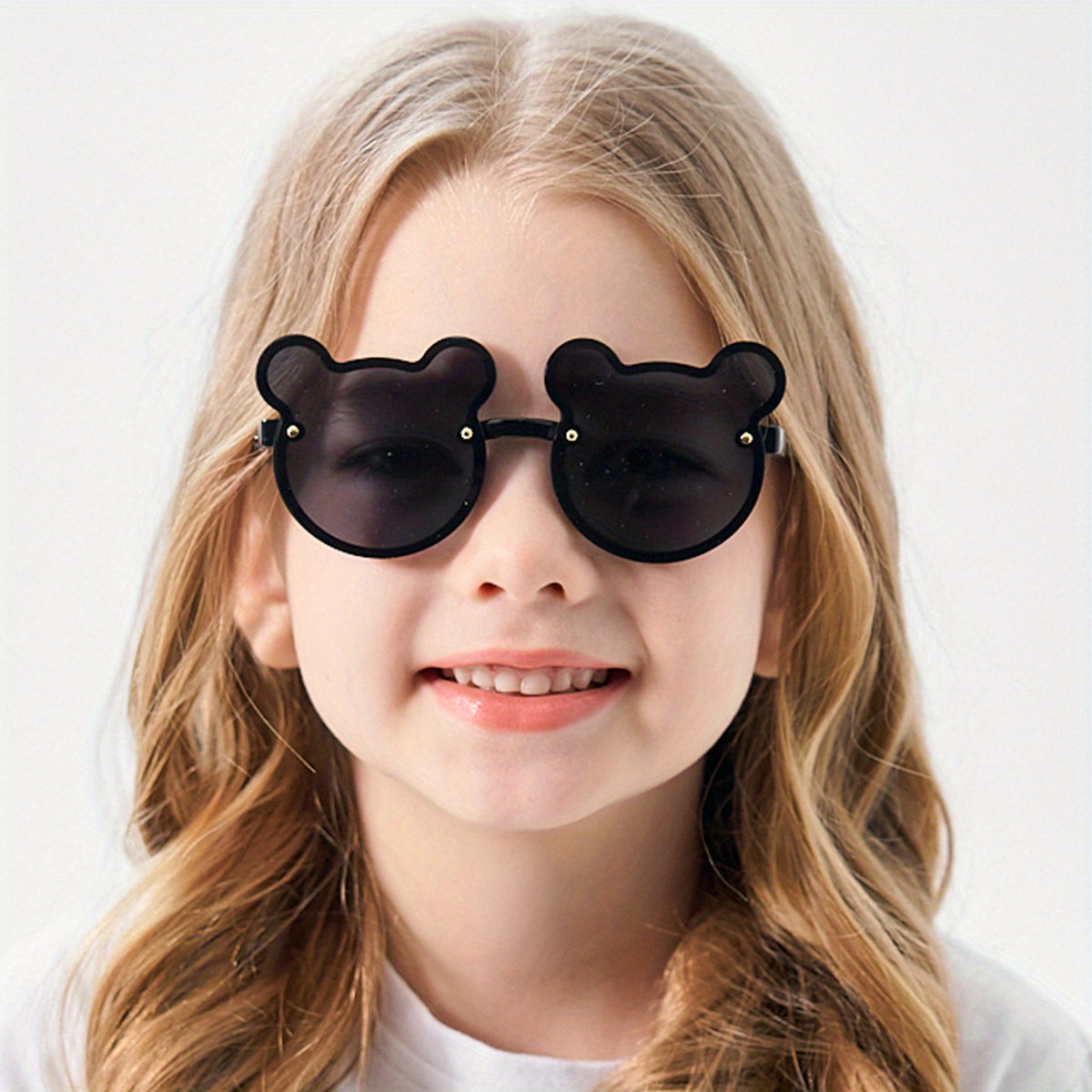 Kids Bear Shaped Sunglasses UV Protection With Box