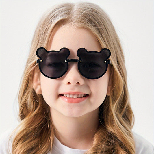 Kids Bear Shaped Sunglasses UV Protection With Box