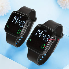 2pcs Girls Teens Pedometer LED Sports Watch
