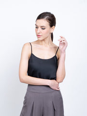Solid Crew Neck Cami Top Sleeveless Casual Summer Top
