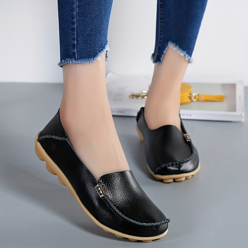Women's Lightweight Slip On Flat Shoes Soft Sole Loafers Non Slip Driving Flats