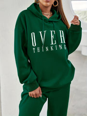 Over Thinking Two Piece Set Hoodie & Jogger Pants