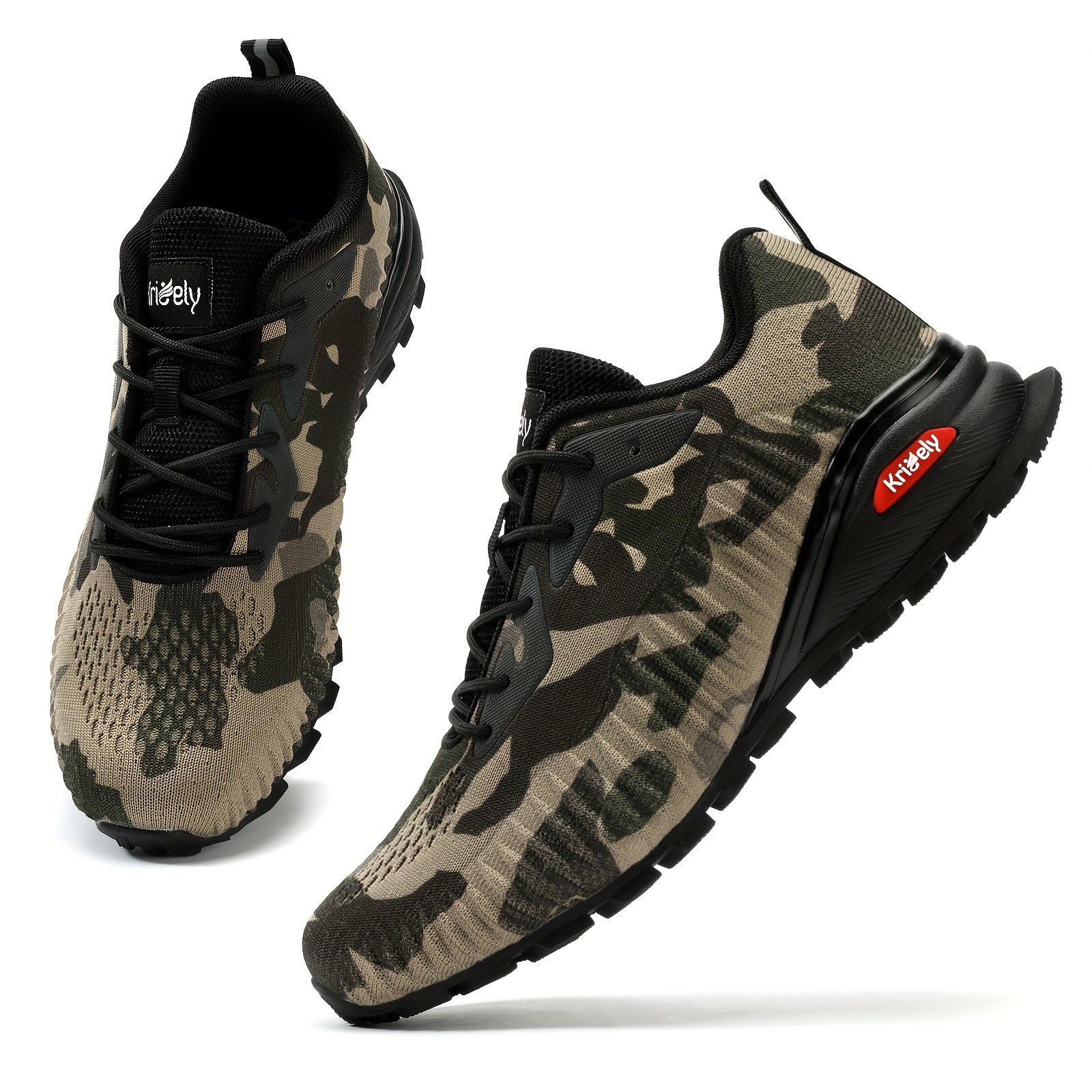 Men's Knit Trail Running Shoes for Traveling Hiking