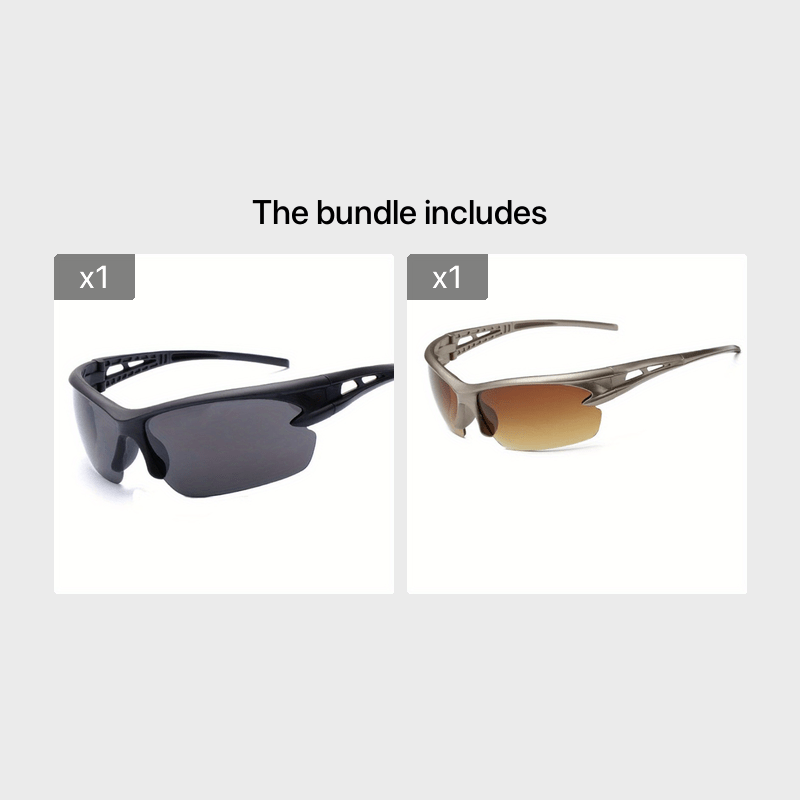Men's Windproof Sandproof Cycling Glasses UV Protection Sunglasses