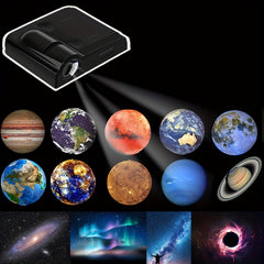 Moon Earth Background Happy Birthday Projector Small Red Book Same Style
