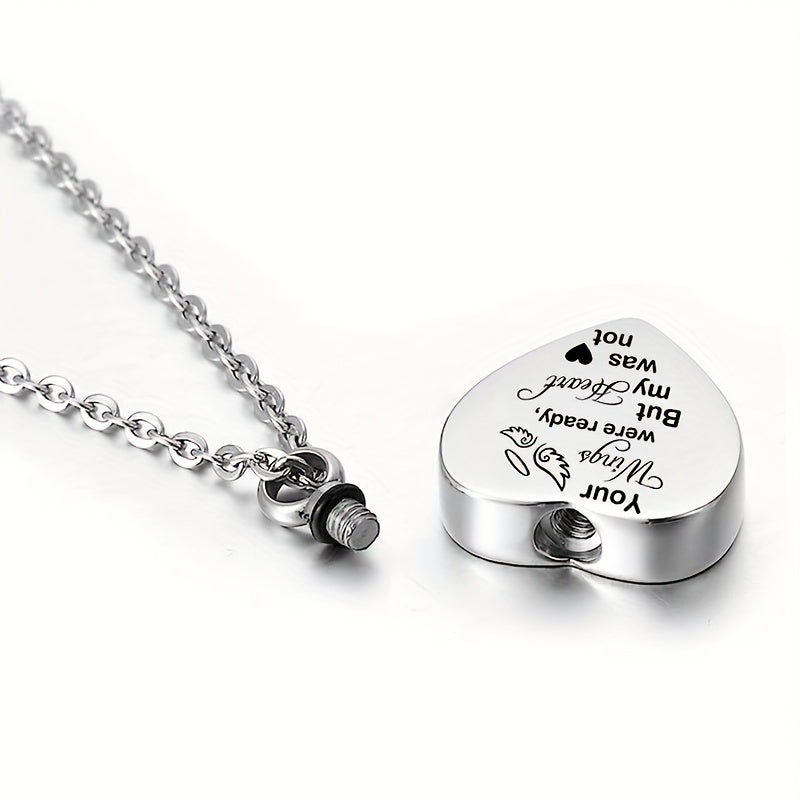 Pet Memorial Heart Pendant Necklace for Dogs and Cats