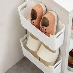 Wall Mounted Storage Box for Shoes Umbrellas and More